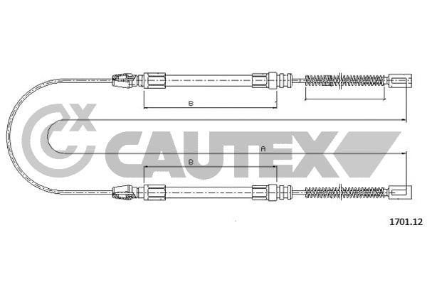 Cautex 760992 Трос гальма стоянки 760992: Приваблива ціна - Купити в Україні на EXIST.UA!