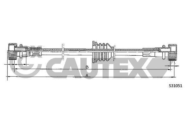 Cautex 762962 Трос привода спідометра 762962: Купити в Україні - Добра ціна на EXIST.UA!