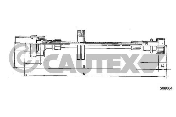 Cautex 761348 Трос привода спідометра 761348: Купити в Україні - Добра ціна на EXIST.UA!
