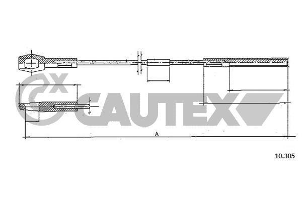 Cautex 762913 Тросовий привод, привод зчеплення 762913: Купити в Україні - Добра ціна на EXIST.UA!