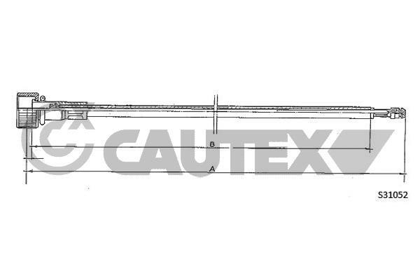 Cautex 762963 Трос привода спідометра 762963: Купити в Україні - Добра ціна на EXIST.UA!