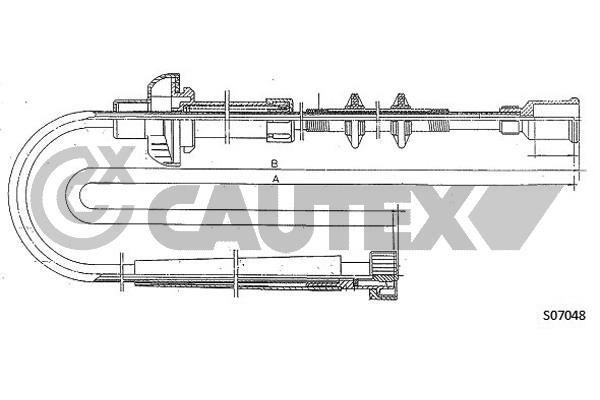 Cautex 760940 Трос привода спідометра 760940: Купити в Україні - Добра ціна на EXIST.UA!
