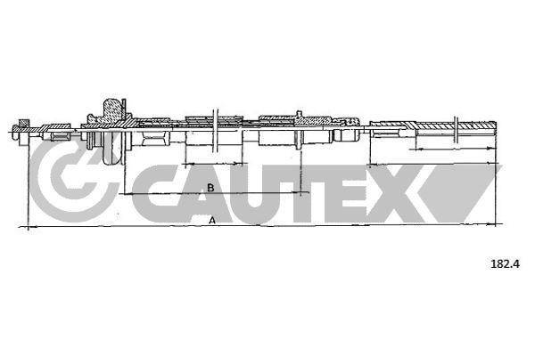 Cautex 766324 Тросовий привод, привод зчеплення 766324: Купити в Україні - Добра ціна на EXIST.UA!
