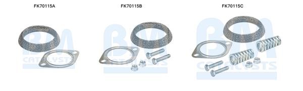 BM Catalysts FK70115 Комплект монтажний кріплень вихлопної системи FK70115: Купити в Україні - Добра ціна на EXIST.UA!