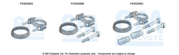 BM Catalysts FK50206 Комплект монтажний кріплень вихлопної системи FK50206: Купити в Україні - Добра ціна на EXIST.UA!