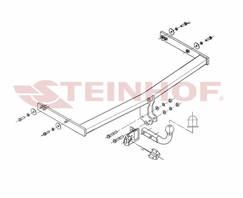 Steinhof S-101 Фаркоп S101: Приваблива ціна - Купити в Україні на EXIST.UA!