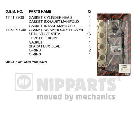 Nipparts J1248032 Прокладки ГБЦ, комплект J1248032: Купити в Україні - Добра ціна на EXIST.UA!