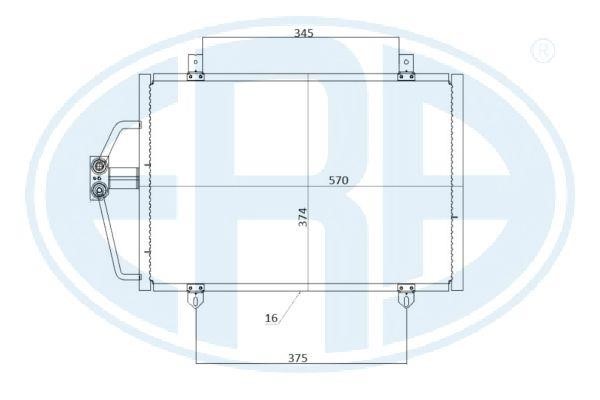 Конденсер кондиционера Renault Scenic (Рено Сценик): 667210 Era Радиатор кондиционера (Конденсатор)