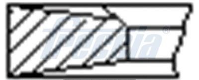 Freccia FR10-213410 Кільця поршневі, комплект FR10213410: Купити в Україні - Добра ціна на EXIST.UA!