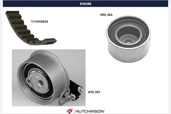 Hutchinson KH 496 Комплект зубчастих ременів KH496: Купити в Україні - Добра ціна на EXIST.UA!