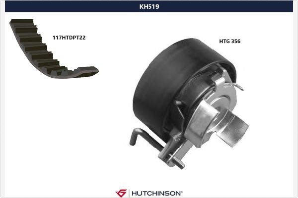 Hutchinson KH519 Комплект зубчастих ременів KH519: Купити в Україні - Добра ціна на EXIST.UA!