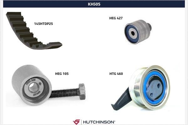 Hutchinson KH505 Комплект зубчастих ременів KH505: Купити в Україні - Добра ціна на EXIST.UA!