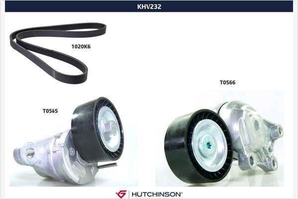 Hutchinson KHV 232 Комплект ременя генератора KHV232: Купити в Україні - Добра ціна на EXIST.UA!