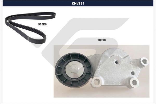 Hutchinson KHV 251 Комплект ременя генератора KHV251: Купити в Україні - Добра ціна на EXIST.UA!