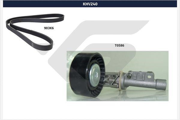 Hutchinson KHV 240 Комплект ременя генератора KHV240: Купити в Україні - Добра ціна на EXIST.UA!
