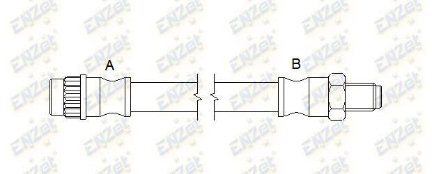 Enzet EZ 7148 Гальмівний шланг EZ7148: Приваблива ціна - Купити в Україні на EXIST.UA!
