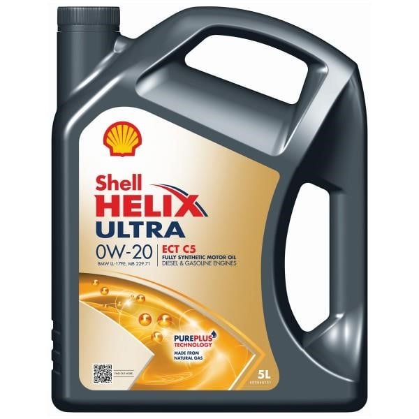Shell 550056348 Моторна олива Shell Helix Ultra ECT 0W-20, 5л 550056348: Приваблива ціна - Купити в Україні на EXIST.UA!