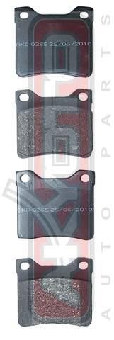 Akyoto AKD-0265 Гальмівні колодки задні, комплект AKD0265: Купити в Україні - Добра ціна на EXIST.UA!