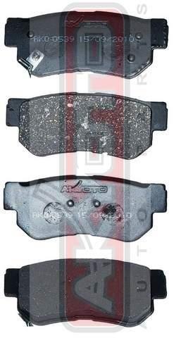 Akyoto AKD-0539 Гальмівні колодки задні, комплект AKD0539: Купити в Україні - Добра ціна на EXIST.UA!