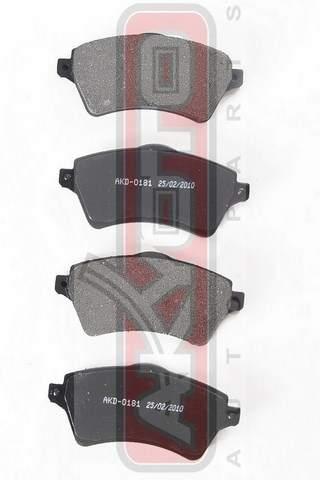 Akyoto AKD-0181 Гальмівні колодки передні, комплект AKD0181: Купити в Україні - Добра ціна на EXIST.UA!