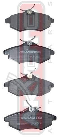 Akyoto AKD-0207 Гальмівні колодки передні, комплект AKD0207: Купити в Україні - Добра ціна на EXIST.UA!