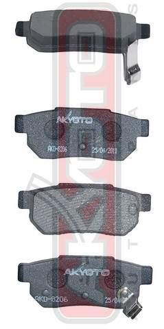 Akyoto AKD-8206 Гальмівні колодки задні, комплект AKD8206: Купити в Україні - Добра ціна на EXIST.UA!