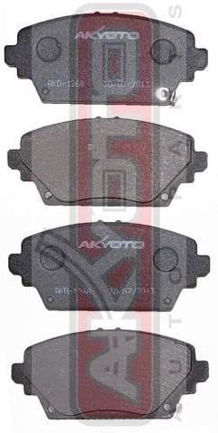 Akyoto AKD-1268 Гальмівні колодки передні, комплект AKD1268: Приваблива ціна - Купити в Україні на EXIST.UA!