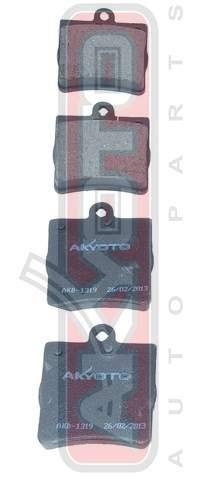 Akyoto AKD-1319 Гальмівні колодки задні, комплект AKD1319: Купити в Україні - Добра ціна на EXIST.UA!