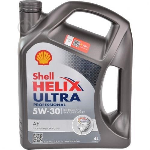 Shell 550040661 Моторна олива Shell Helix Ultra Professional AF 5W-30, 4л 550040661: Приваблива ціна - Купити в Україні на EXIST.UA!