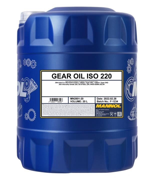 Mannol MN2801-20 Олива трансміссійна Mannol 2801 Gear Oil ISO 220, 20л MN280120: Приваблива ціна - Купити в Україні на EXIST.UA!
