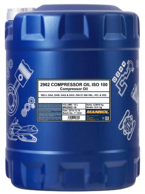 Mannol MN2902-10 Олива компресорна MANNOL Compressor Oil ISO 100, 10 л MN290210: Купити в Україні - Добра ціна на EXIST.UA!