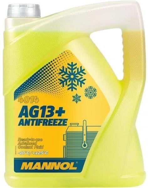 Mannol 4036021157825 Антифриз MANNOL Antifreeze Advanced 4014 AG13+ жовтий, готовий до застосування -40C, 5 л 4036021157825: Приваблива ціна - Купити в Україні на EXIST.UA!