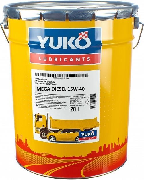 Yuko 4820070248920 Моторна олива Yuko Mega Diesel 15W-40, 20л 4820070248920: Купити в Україні - Добра ціна на EXIST.UA!