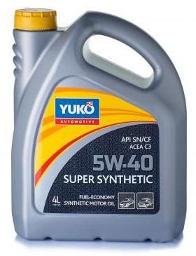 Yuko 4820070244861 Моторна олива Yuko Super Synthetic 5W-40, 4л 4820070244861: Купити в Україні - Добра ціна на EXIST.UA!