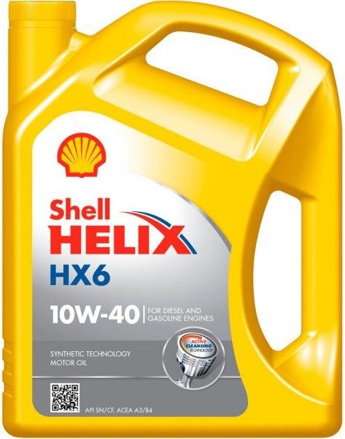 Shell 550053776 Моторна олива Shell Helix HX6 10W-40, 4л 550053776: Купити в Україні - Добра ціна на EXIST.UA!