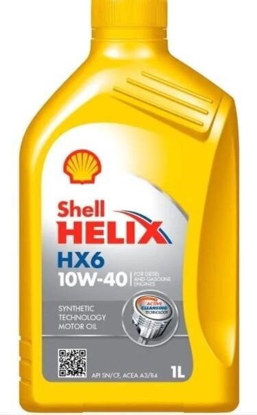Shell 550053775 Моторна олива Shell Helix HX6 10W-40, 1л 550053775: Купити в Україні - Добра ціна на EXIST.UA!