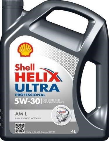 Shell 550042564 Моторна олива Shell Helix Ultra Professional AM-L 5W-30, 4л 550042564: Приваблива ціна - Купити в Україні на EXIST.UA!