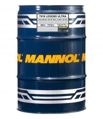 Mannol MN7918-60 Моторна олива MANNOL 7918 LEGEND ULTRA 0W-20 API SP, ILSAC GF-6A, 60 л MN791860: Купити в Україні - Добра ціна на EXIST.UA!