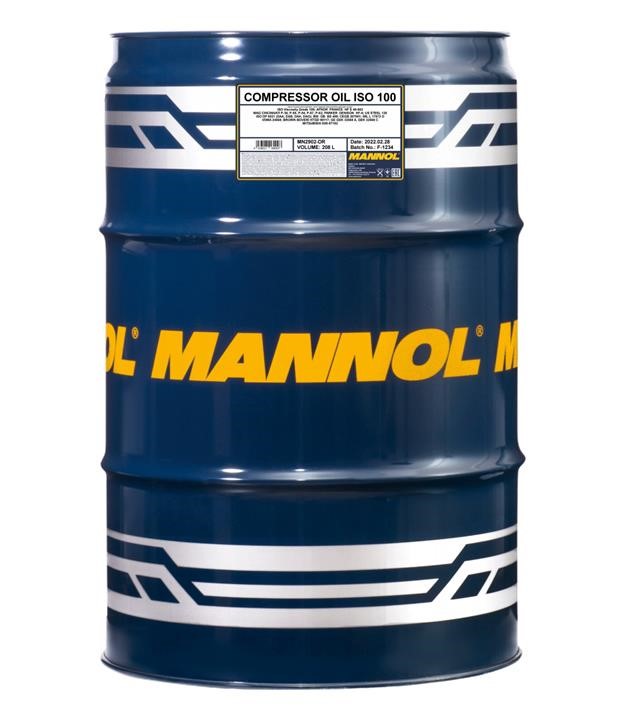 Mannol MN2902-DR Олива компресорна MANNOL Compressor Oil ISO 100, 208 л MN2902DR: Купити в Україні - Добра ціна на EXIST.UA!