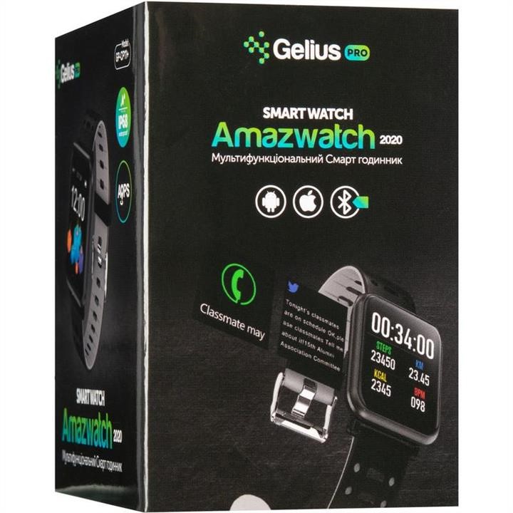 Smart Watch Gelius Pro GP-CP11 Plus (AMAZWATCH 2020) (IP68) Black&#x2F;Red Gelius 00000077629