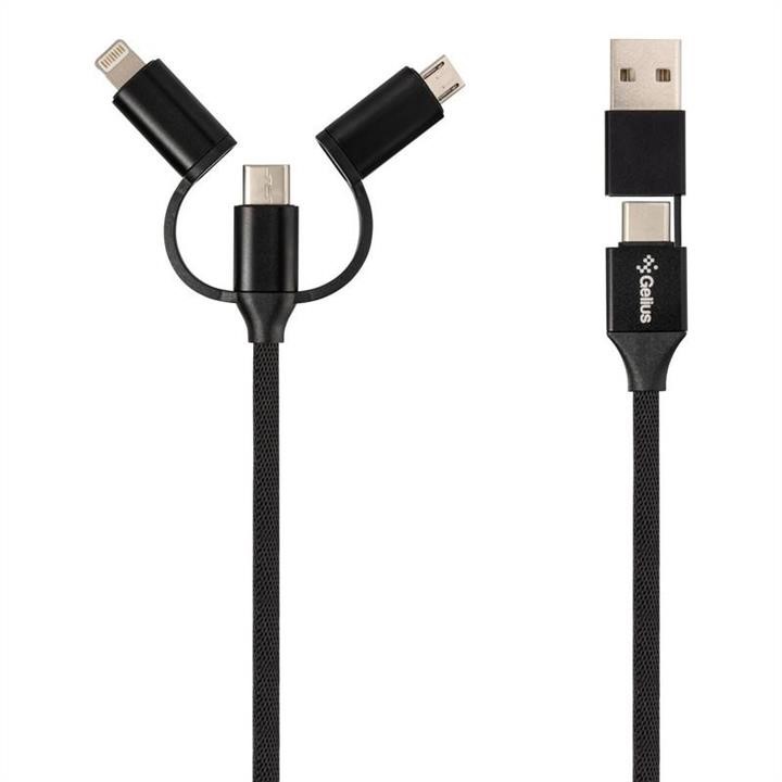 Gelius 00000075936 USB Cable Gelius Pro GP-UC510 5in1 Black (12 міс) 00000075936: Купити в Україні - Добра ціна на EXIST.UA!