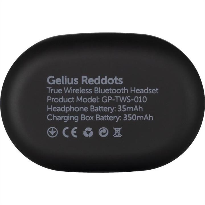 Stereo Bluetooth headset Gelius Pro Reddots TWS Earbuds GP-TWS010 Black (12 міс) Gelius 00000082297