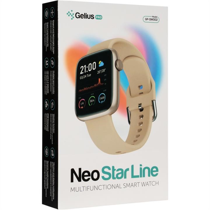 Gelius Smart Watch Gelius Pro GP-SW002 (Neo Star Line) Gold (12 міс) – ціна