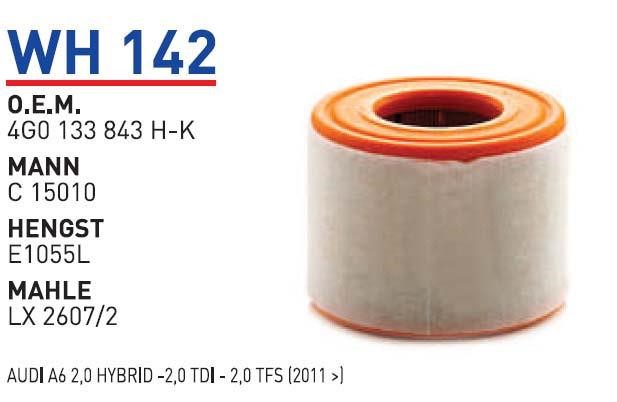 Wunder WH 142 Повітряний фільтр WH142: Купити в Україні - Добра ціна на EXIST.UA!