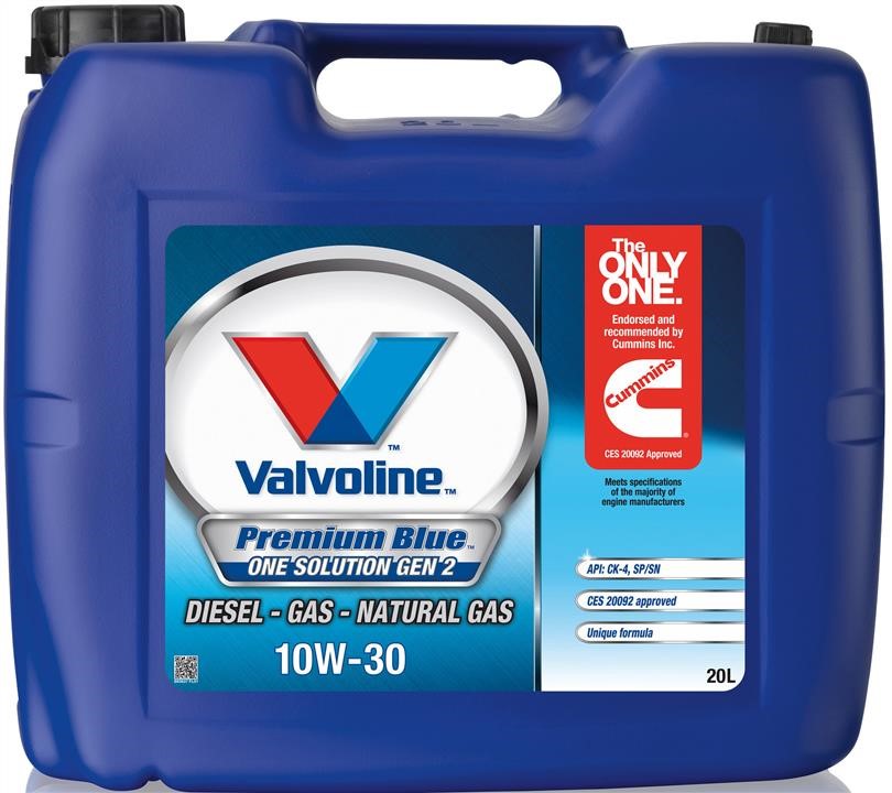 Valvoline 893637 Моторна олива Valvoline Premium Blue One Sol Gen 2 10W-30, 20л 893637: Купити в Україні - Добра ціна на EXIST.UA!