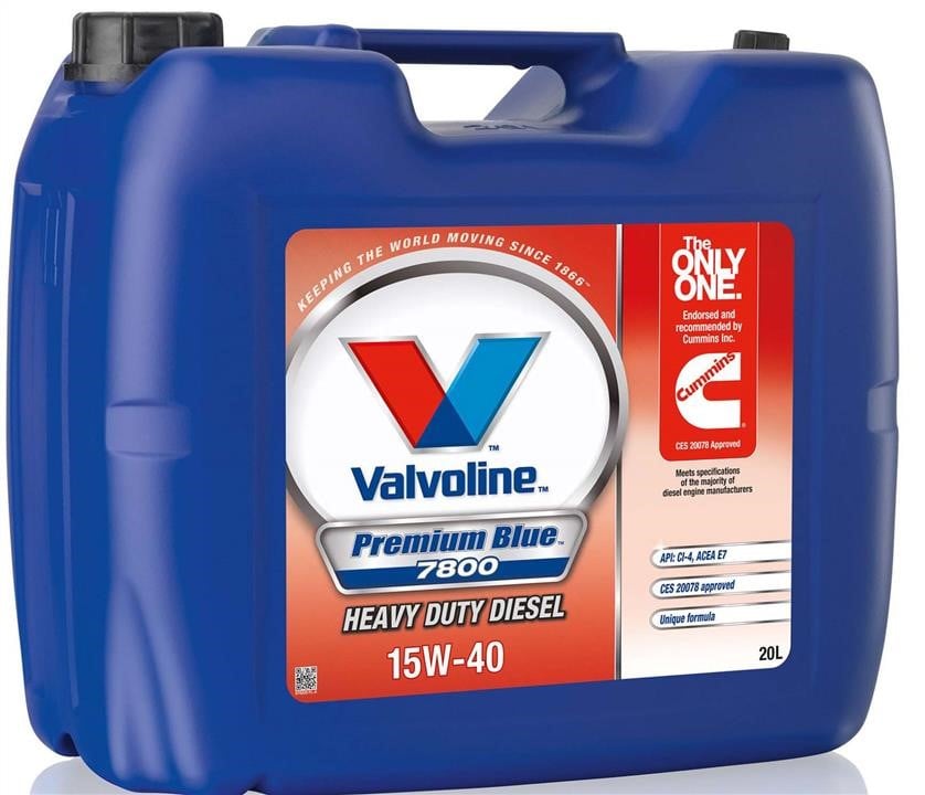 Valvoline 870235 Моторна олива VALVOLINE PREMIUM BLUE 7800 15W-40, API CI-4, ACEA E7, 20л 870235: Купити в Україні - Добра ціна на EXIST.UA!