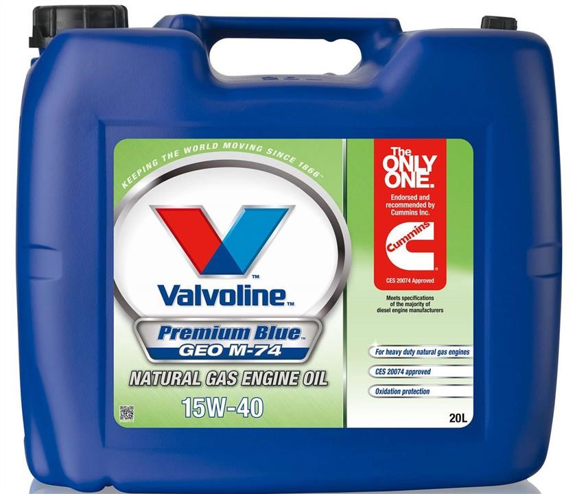 Valvoline 874346 Моторна олива VALVOLINE PREMIUM BLUE GEO M-74 15W-40, API CD, 20л 874346: Купити в Україні - Добра ціна на EXIST.UA!