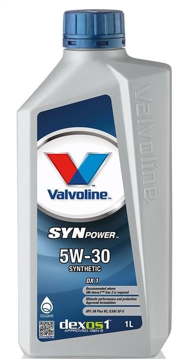 Valvoline 885852 Моторна олива Valvoline SynPower DX1 5W-30, 1л 885852: Купити в Україні - Добра ціна на EXIST.UA!