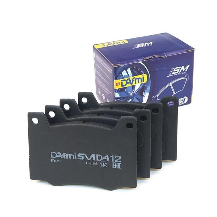 DAfmi D412SM Гальмівні колодки передні, комплект D412SM: Приваблива ціна - Купити в Україні на EXIST.UA!