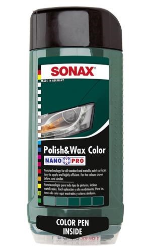 Sonax 296 700 Автополірол (тефлон) з воском NanoPro + олівець, зелений, 500 мл 296700: Купити в Україні - Добра ціна на EXIST.UA!